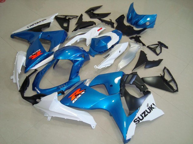 Affordable 2009-2016 Blue and White OEM Style Suzuki GSXR 1000 K9 Motorcycle Bodywork