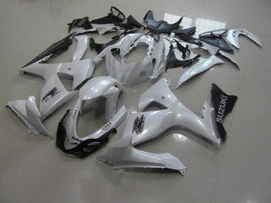 Affordable 2009-2016 Pearl White and Black Suzuki GSXR 1000 K9 Motorbike Fairings