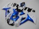 Affordable 2011-2021 Blue White Suzuki GSXR 600/750 Motorbike Fairing Kits