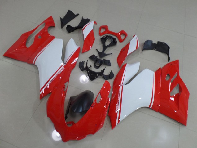 Affordable 2011-2014 Red White Ducati 1199 Motorbike Fairing