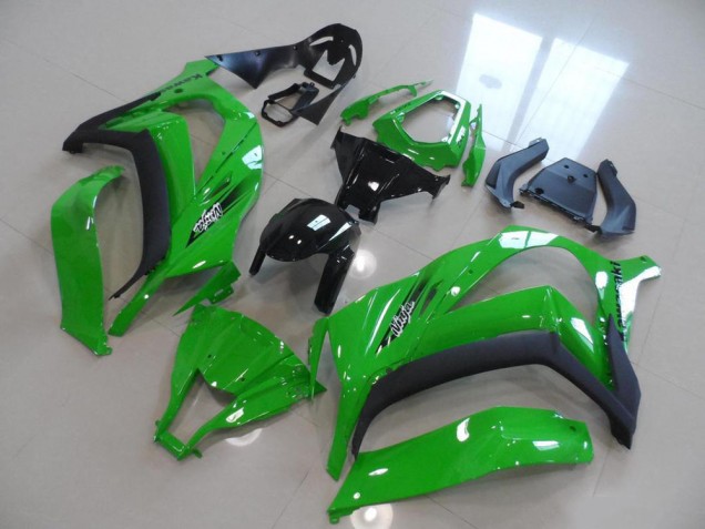 Affordable 2011-2015 Green OEM Style Kawasaki ZX10R Replacement Fairings