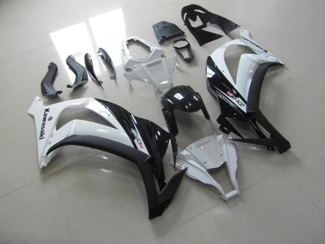 Affordable 2011-2015 White Black Kawasaki ZX10R Motorbike Fairings