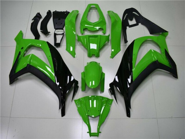 Affordable 2011-2015 Green Black Kawasaki ZX10R Replacement Fairings