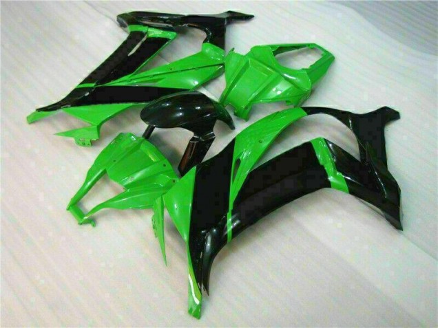 Affordable 2011-2015 Green Black Kawasaki ZX10R Motor Fairings