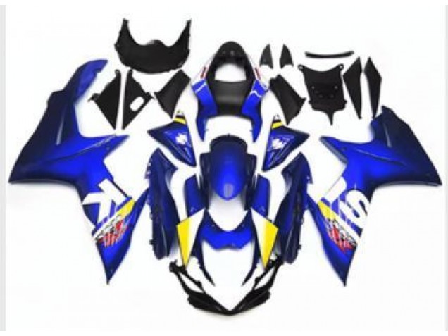 Affordable 2011-2021 Blue White Suzuki GSXR 600/750 Moto Fairings