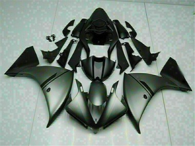 Affordable 2012-2014 Grey Black Yamaha YZF R1 Moto Fairings