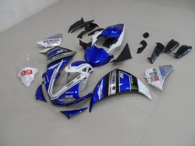 Affordable 2012-2014 Blue White Yamaha YZF R1 Bike Fairing