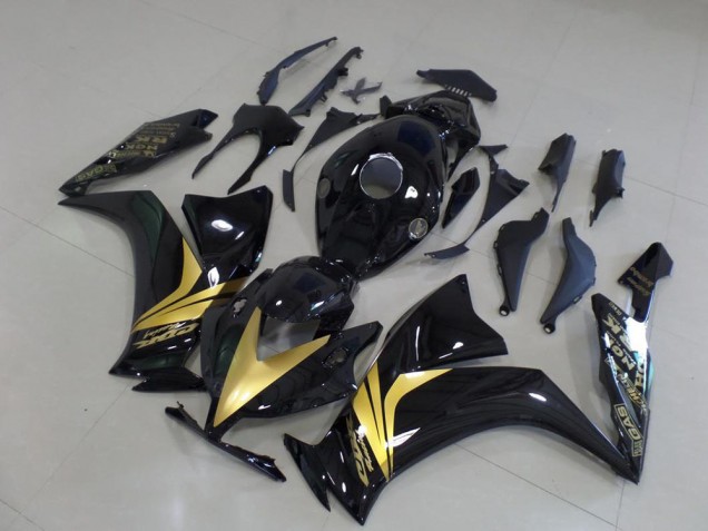 Affordable 2012-2016 Glossy Black Gold Sticker Honda CBR1000RR Bike Fairings