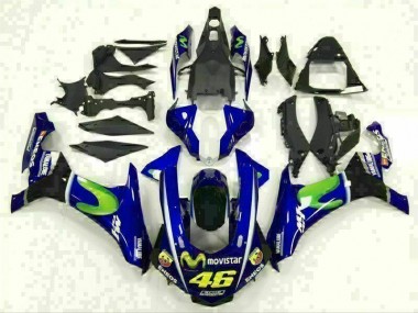 Affordable 2015-2019 Blue Yamaha YZF R1 Motorcycle Fairing Kit