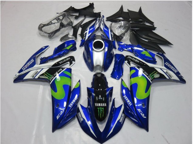 Affordable 2015-2022 Movistar Yamaha YZF R3 Motorcycle Replacement Fairings