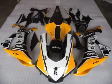 Affordable 2015-2019 Yellow White Black Yamaha YZF R1 Motorbike Fairing Kits