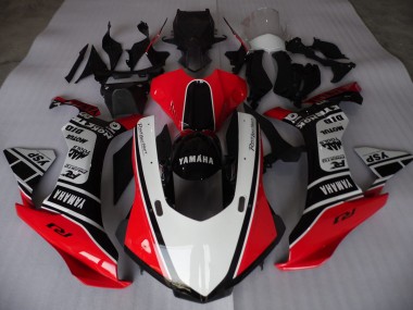 Affordable 2015-2019 Red White Black Yamaha YZF R1 Motorcycle Replacement Fairings