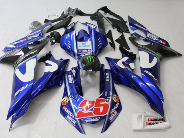 Affordable 2017-2021 Movistar Yamaha YZF R6 Motorcylce Fairings