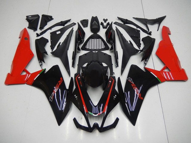 Affordable 2009-2015 Black Red Aprilia RSV4 Moto Fairings