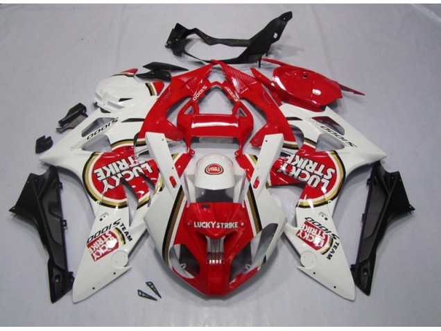 Affordable 2009-2014 Red White Lucky Strike BMW S1000RR Motorbike Fairing