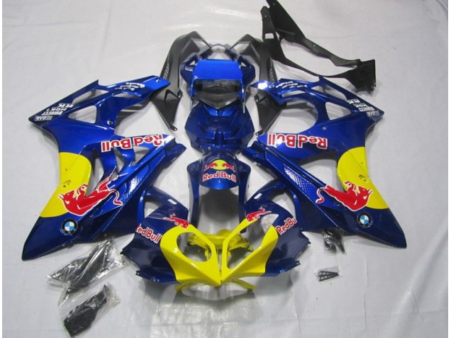 Affordable 2009-2014 Yellow Blue RedBull BMW S1000RR Replacement Motorcycle Fairings