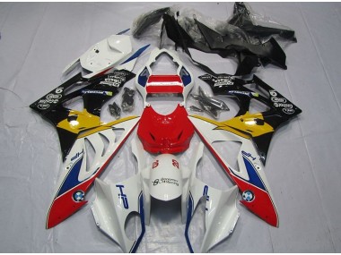 Affordable 2009-2014 Red White Yellow BMW S1000RR Motorcycle Fairings Kits