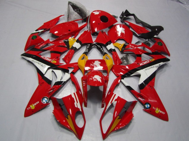 Affordable 2009-2014 Red White BMW S1000RR Motorcyle Fairings