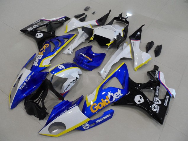 Affordable 2009-2014 Blue White GoldBet BMW S1000RR Motorcycle Fairings