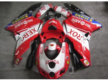 Affordable 2005-2006 Red White Xerox Ducati 749 Motorcycle Fairings Kits