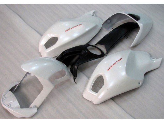 Affordable 2008-2012 White Red Monster Ducati Monster 696 Motorbike Fairings