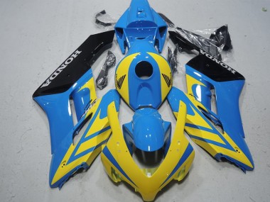 Affordable 2004-2005 Blue Yellow Honda CBR1000RR Motorcycle Fairing Kits