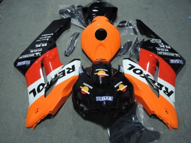 Affordable 2004-2005 Black Orange Repsol Honda CBR1000RR Motor Bike Fairings