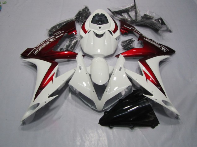 Affordable 2004-2005 White Red Honda CBR1000RR Motorcycle Fairing Kits