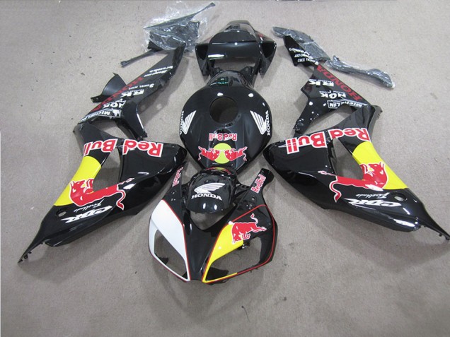 Affordable 2006-2007 Black Red Bull Honda CBR1000RR Bike Fairings