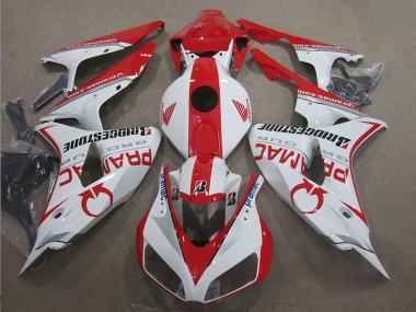 Affordable 2006-2007 White Red PRAMAC Honda CBR1000RR Moto Fairings