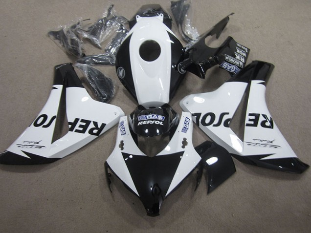 Affordable 2008-2011 White Black Repsol Honda CBR1000RR Motorcyle Fairings