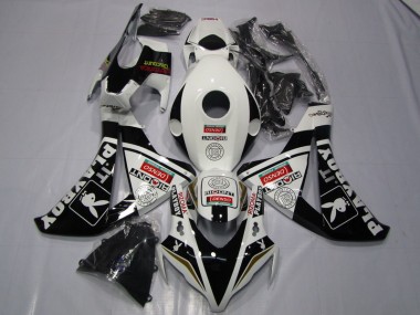 Affordable 2008-2011 Black White Denso Playboy Honda CBR1000RR Motorcycle Fairing Kits