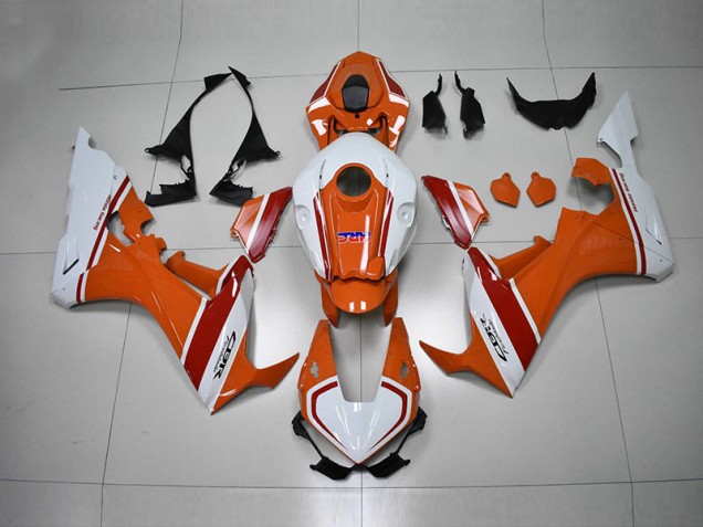 Affordable 2017-2020 Orange White HRC Honda CBR1000RR Motorbike Fairing