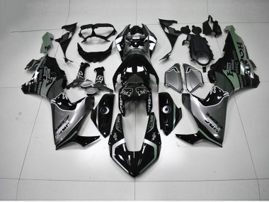 Affordable 2017-2020 Black Silver HRC Honda CBR1000RR Bike Fairings