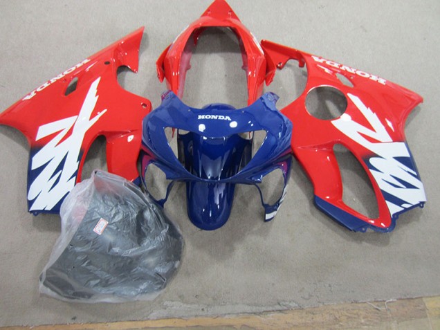 Affordable 1999-2000 Blue Red Honda CBR600 F4 Motorcycle Fairings Kits