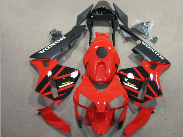 Affordable 2003-2004 Red Black Honda CBR600RR Motorcycle Fairing