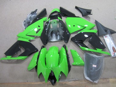 Affordable 2003-2005 Black Green Kawasaki ZX10R Moto Fairings