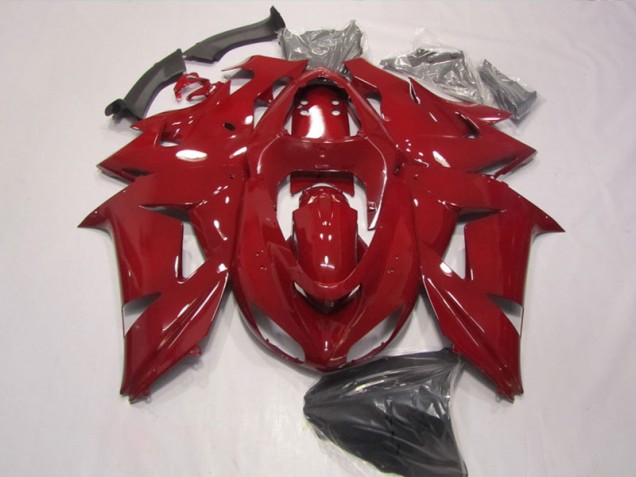 Affordable 2006-2007 Red Kawasaki ZX10R Replacement Fairings