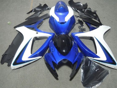 Affordable 2006-2007 Blue White Kawasaki ZX10R Bike Fairings