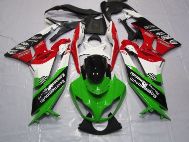 Affordable 2009-2012 Green Red Kawasaki ZX6R Motorcylce Fairings