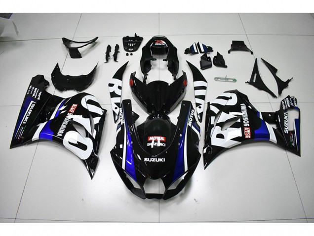 Affordable 2017-2021 Black White Motul Suzuki GSXR1000 Motorcycle Fairings Kits