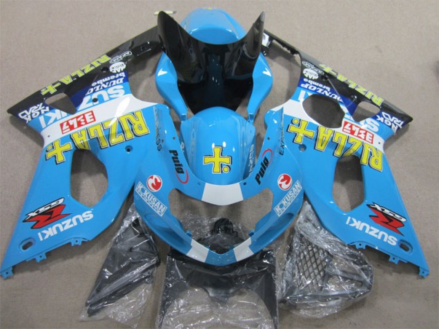 Affordable 2000-2002 Blue Rizla Suzuki GSXR1000 Motorcycle Replacement Fairings