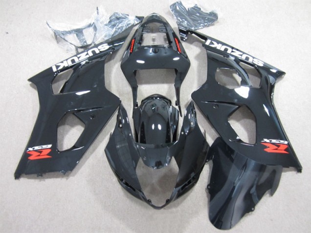 Affordable 2003-2004 Black Suzuki GSXR1000 Moto Fairings