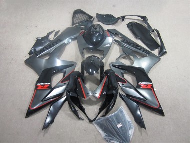 Affordable 2005-2006 Black Red Suzuki GSXR1000 Motorcycle Fairings Kit