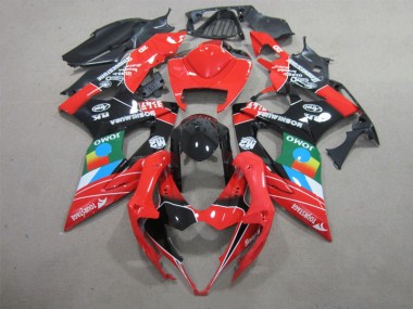 Affordable 2005-2006 Black Red Green Suzuki GSXR1000 Bike Fairing