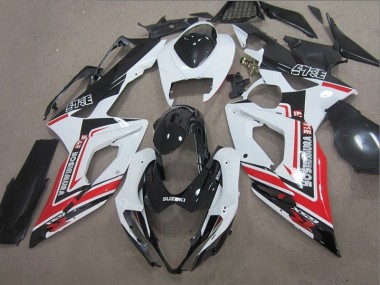 Affordable 2005-2006 Black White Red Suzuki GSXR1000 Bike Fairings