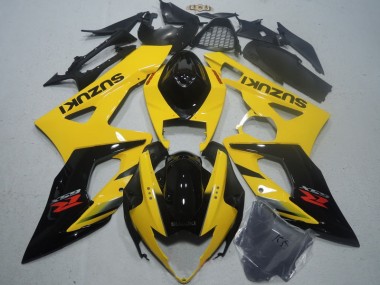 Affordable 2005-2006 Yellow Black Suzuki GSXR1000 Motorcycle Fairings Kits