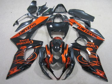 Affordable 2005-2006 Black Orange Corona Extra Suzuki GSXR1000 Replacement Fairings