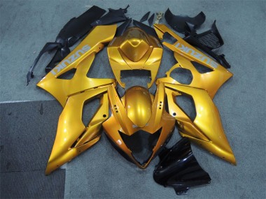 Affordable 2005-2006 Gold Suzuki GSXR1000 Motorcycle Fairings Kit