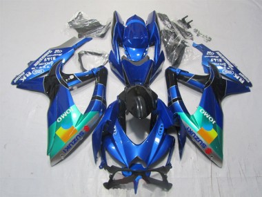 Affordable 2007-2008 Blue Black Green Jomo Suzuki GSXR1000 Motorcycle Bodywork